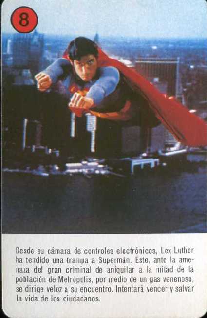 SUPERMAN EL FILM EN NAIPES DE HERACLIO FOURNIER